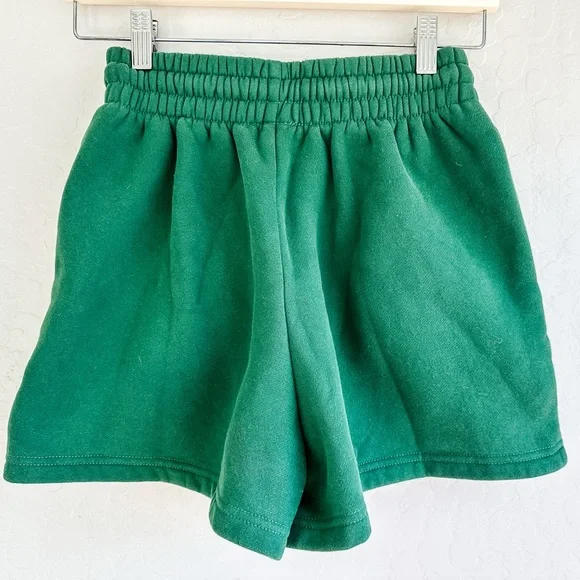 White Fox Sweat Shorts Green Women’s - Size XSmall - Picture 5 of 10
